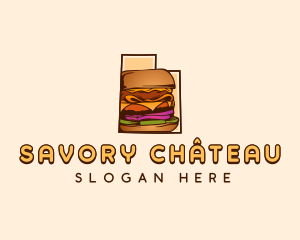 Utah Pastrami Burger logo design