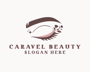 Floral Beauty Eyelash logo design