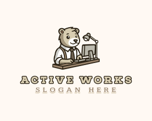 Bear Office Employee logo design