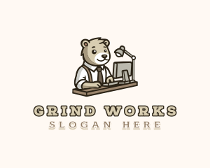 Bear Office Employee logo design