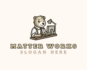 Bear Office Employee logo design