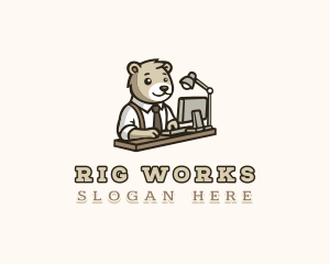 Bear Office Employee logo design