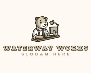 Bear Office Employee logo design