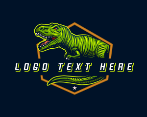 T-rex Dinosaur Gaming logo