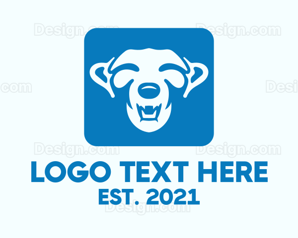 Blue Animal Icon Logo