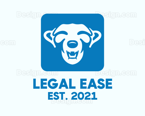 Blue Animal Icon Logo