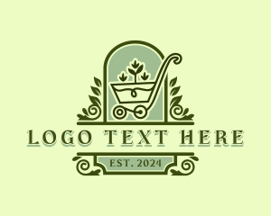 Wheelbarrow Garden Landscaping Logo