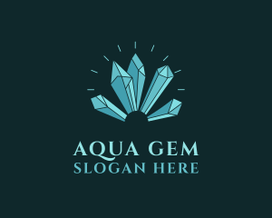 Crystal Gem Stone  logo design