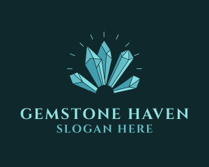 Crystal Gem Stone  logo design