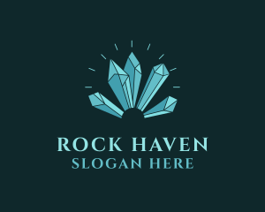 Crystal Gem Stone  logo design