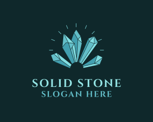 Crystal Gem Stone  logo design