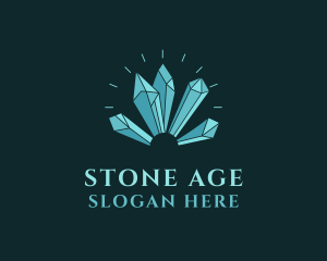 Crystal Gem Stone  logo design