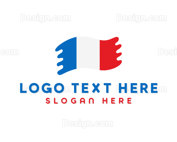 National French Flag Logo