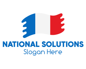 Modern French Flag  logo