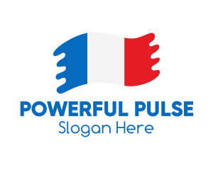 Modern French Flag  logo