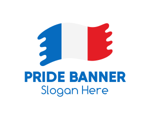 Modern French Flag  logo
