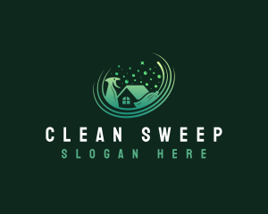 Clean Sanitation Maintenance logo design