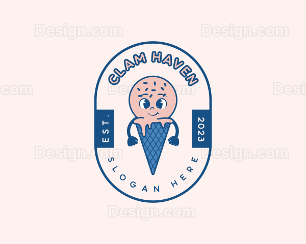 Dessert Ice Cream Logo