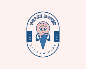 Dessert Ice Cream Logo