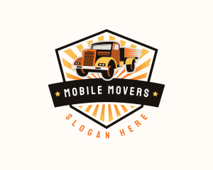 Truck Delivery Freight logo design