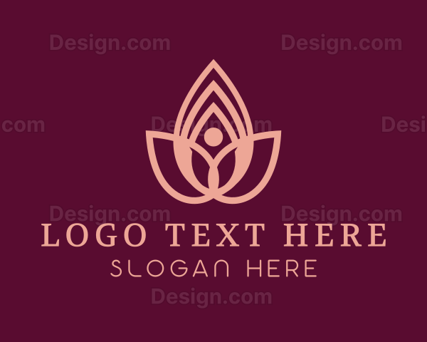 Lotus Flower Yoga Logo