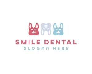 Dental Bunny Teeth logo design