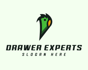 Parrot Aviary Letter P logo design