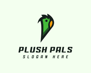 Parrot Aviary Letter P logo design