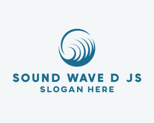 Modern Globe Wave Sphere logo design