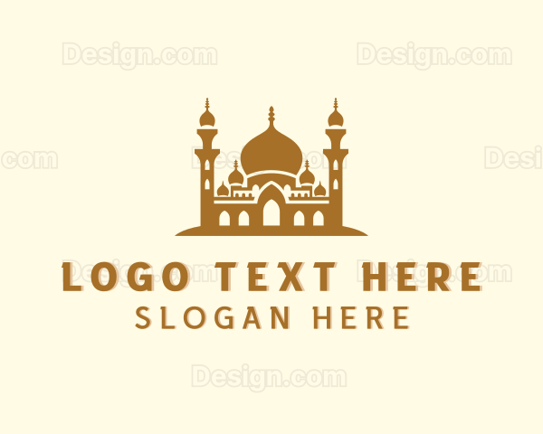 Arabic Mosque Architecture Logo