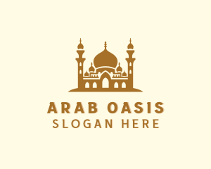 Arabic Mosque Architecture logo design