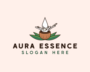 Natural Coconut Oil logo design