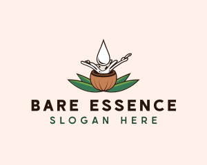 Natural Coconut Oil logo design