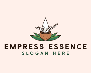 Natural Coconut Oil logo design