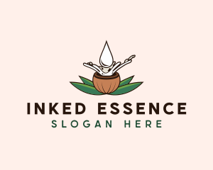 Natural Coconut Oil logo design