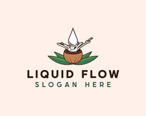 Natural Coconut Oil logo design