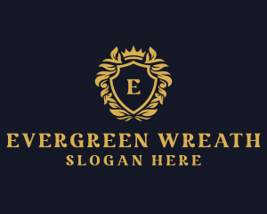 High End Crown Shield logo design