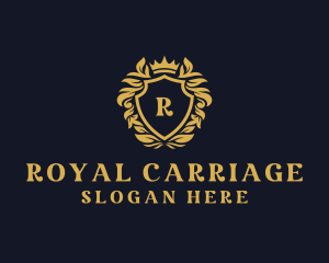 High End Crown Shield logo design