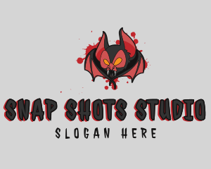 Bloody Vampire Bat Logo
