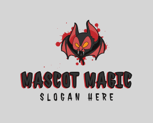 Bloody Vampire Bat logo design