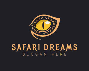 Safari Crocodile Eye logo design