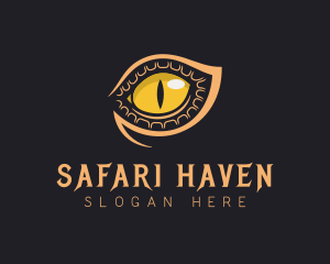 Safari Crocodile Eye logo design