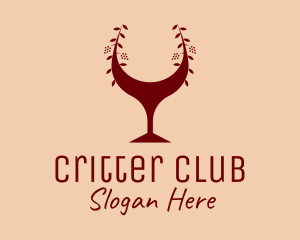 Red Wine Glass Bar logo design