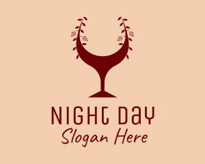 Red Wine Glass Bar logo design