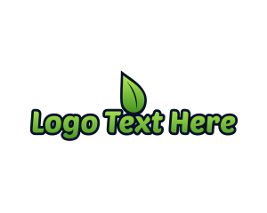 Cartoon Leaf Garden logo