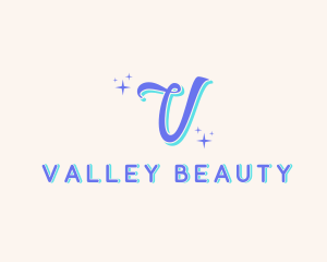 Cursive Shiny Beauty logo design