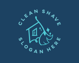 House Cleaning Broom logo design