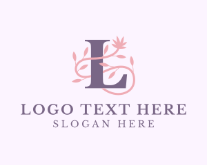 Floral Spa Letter L logo