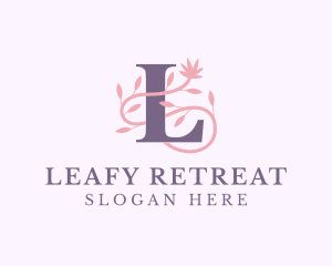 Floral Spa Letter L logo design