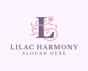 Floral Spa Letter L logo design